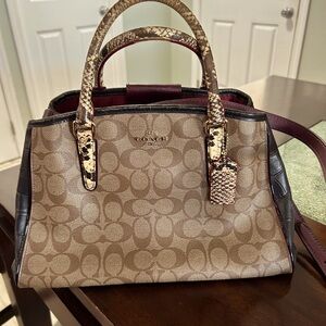 COACH STYLE # F38380 SMALL MARGOT CARRYALL w/ handles and strap Pre-owned $85